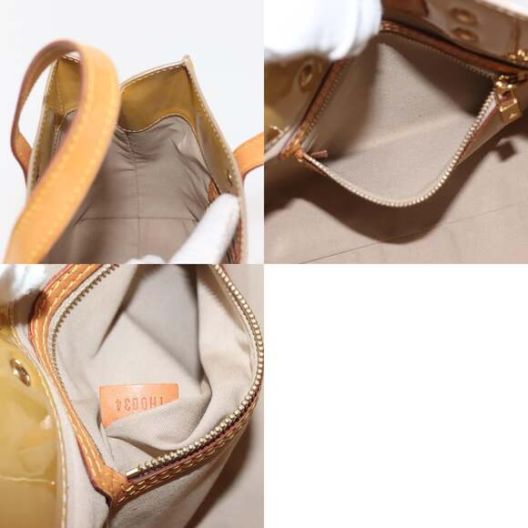 LOUIS VUITTON Monogram Vernis Reade PM Hand Bag Beige M91334 - Picture 12 of 12